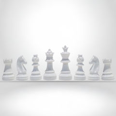 Profesyonel Renkli Satranç Taşları (95mm - 700gr - Çift Vezirli)