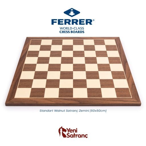 Walnut Standart Satranç Zemini (50x50cm)