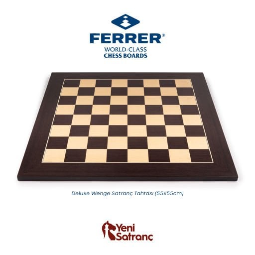 Deluxe Wenge Satranç Tahtası (55x55cm)