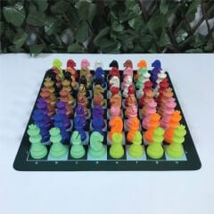 Renkli Satranç Taşları (72mm - 300gr)