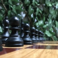 Profesyonel Satranç Taşları (95mm) - MDF Zemin