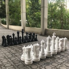 Bahçe Satranç Takımı (Şah Boyu: 90cm)