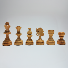 Ahşap Satranç Taşları (Şimşir-80mm)
