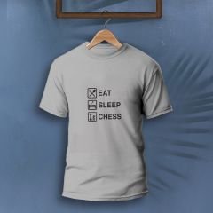 T-Shirt - Eat Sleep Chess Krem - 13-14