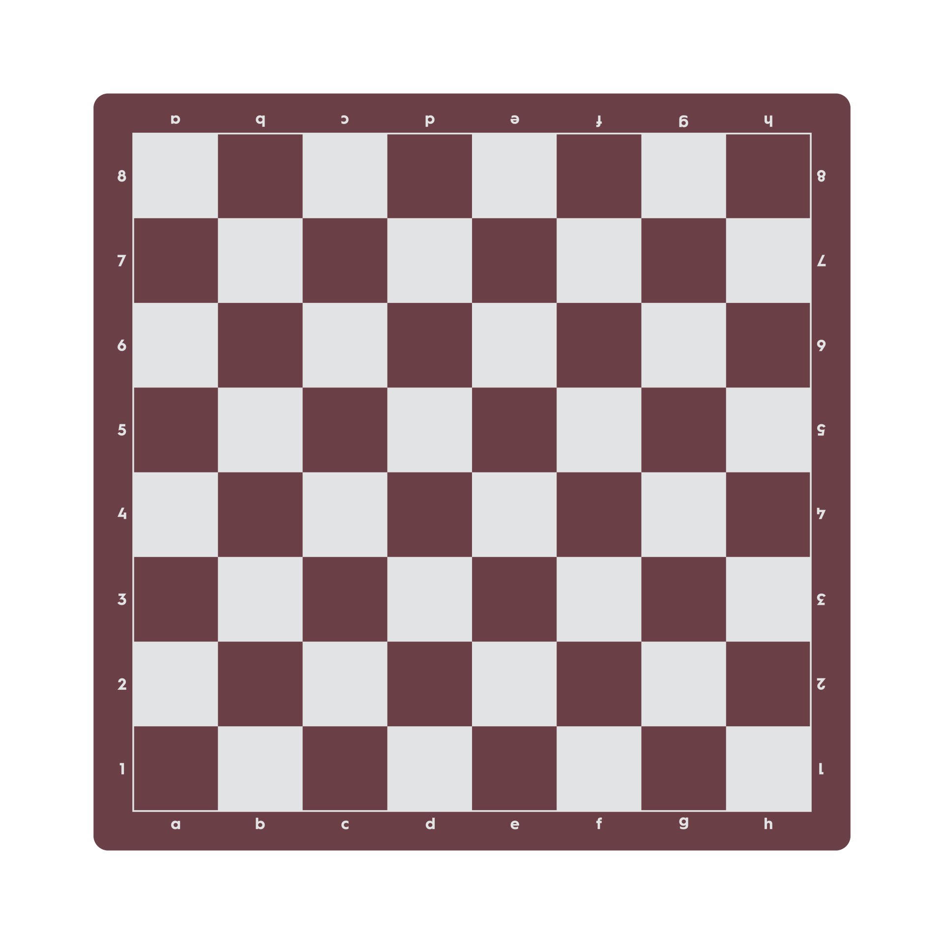 Satranç Zemini (45x45cm) Bordo