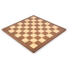 Deluxe Walnut Folding Chess Board - Deluxe Walnut Katlanabilir Satranç Zemini (45x45cm)