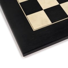 Deluxe Black White Chess Board - Deluxe Siyah Beyaz Satranç Zemini (55x55cm)