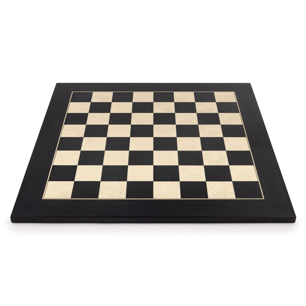 Deluxe Black White Chess Board - Deluxe Siyah Beyaz Satranç Zemini (55x55cm)