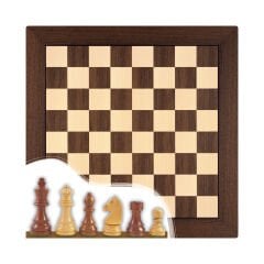 Ceviz Ahşap Satranç Zemini (UV Baskı)