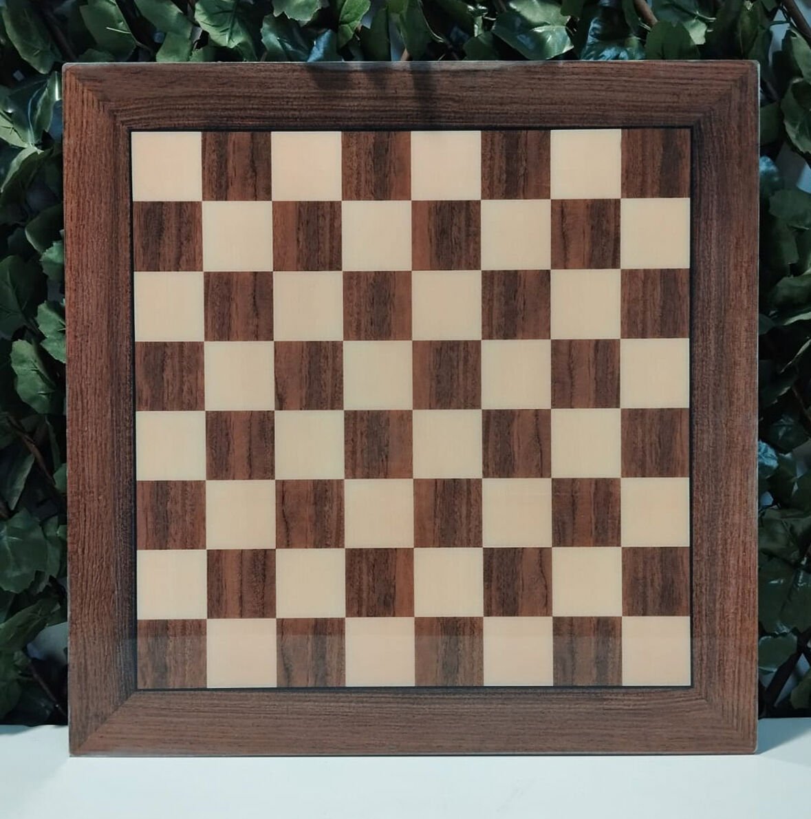 Ahşap Satranç Zemini 44x44cm (Pleksi Kaplamalı-UV Baskı)