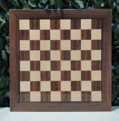 Ahşap Satranç Zemini 44x44cm (Pleksi Kaplamalı-UV Baskı)