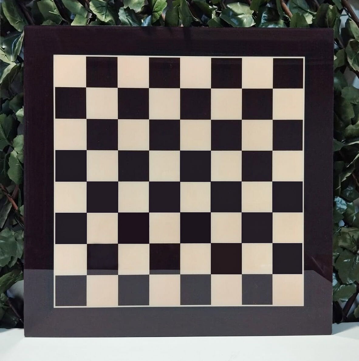 Kahverengi Satranç Zemini 54x54cm (Pleksi Kaplamalı-UV Baskı)