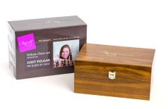 Judit Polgar Deluxe Kutulu Ahşap Satranç Taşları