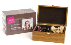 Judit Polgar Deluxe Kutulu Ahşap Satranç Taşları