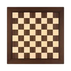 German Staunton Satranç Taşları 3.25'' - Ceviz Ahşap Satranç Zemini (44x44cm-UV Baskı)