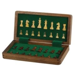 10'' Ahşap Mıknatıslı Satranç Takımı (26x26cm)