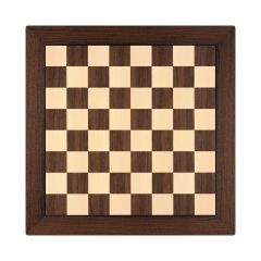 Floklu Profesyonel Satranç Taşları - Ceviz Ahşap Satranç Zemini (UV Baskı)
