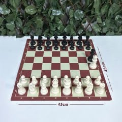 Profesyonel Satranç Takımı (Keseli - 95mm - Çift Vezirli)