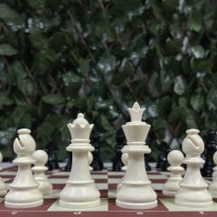 Profesyonel Satranç Takımı (Keseli - 95mm - Çift Vezirli)