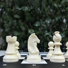 Premium Satranç Takımı (95mm - 700gr - Çift Vezirli - Floklu)