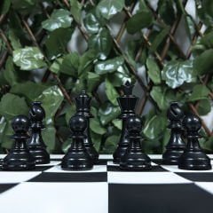 Premium Satranç Takımı (95mm - 700gr - Çift Vezirli - Floklu)