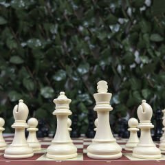 Profesyonel Satranç Taşları (92mm - Çift Vezirli)