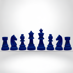 Renkli Profesyonel Satranç Takımı (95mm - 700gr - Çift Vezirli)